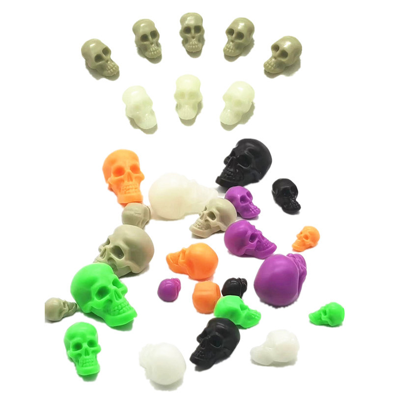 Plastic Skull Halloween Ghost Festival Small Toy DIY Accessories Decorations Ghost Mini Skull