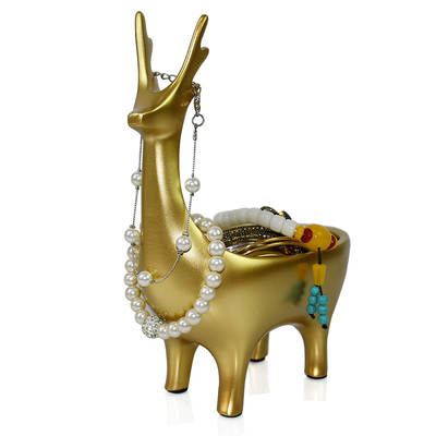 Simple Deer Entrance Key Storage Box Ornaments Ring Bracelet Stand Home Bracelet Jewelry Earrings Jewelry Display Stand