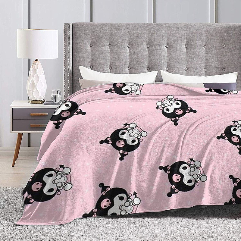 Amazon горячая Распродажа серии Sanrio с принтом плюшевое одеяло для взрослых детей мультфильм coolomi утолщенное ворсистое одеяло