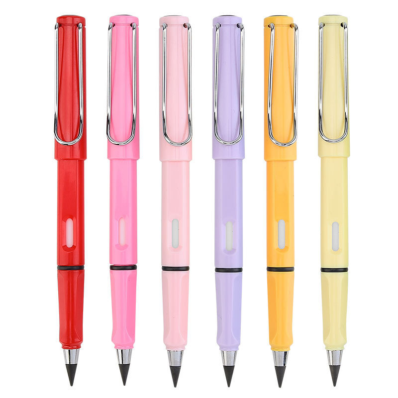 regular Large Rod Color Lead Black Technology No-cutting Pencil No Ink Not Easy to Break Eternal Positive Pose Pencil Painting and Writing