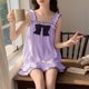 Summer New Pajamas Women's Sling Shorts Set Girl's Sweet Cute Cartoon Loose Outer Wear Home Clothes