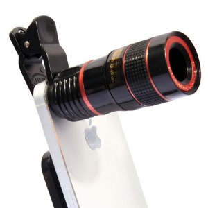 Venta al por mayor 8x8x teleobjetivo lente de teléfono móvil universal 8x lente de zoom de teléfono móvil HD lente de fotografía de efecto de enfoque