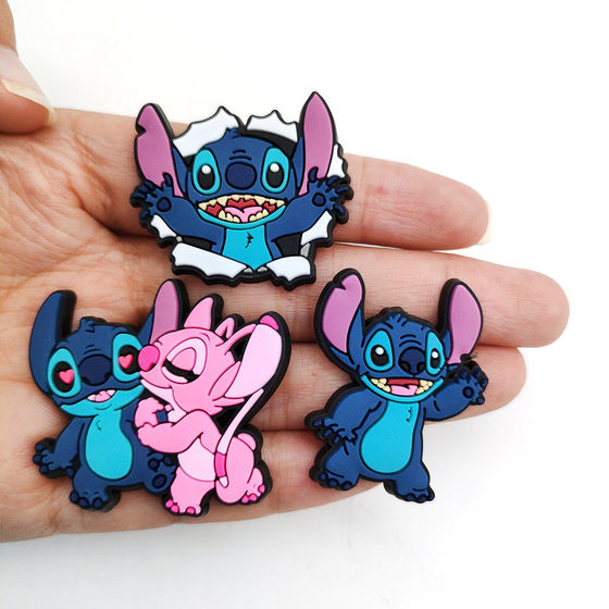 Cartoon stills series hole shoes flower shoes buckle soft rubber personalized garden shoes accessories wholesale