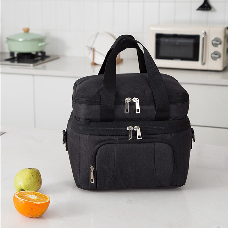 Cross-border Amazon double-layer insulation bag EVA outdoor picnic bag camping portable lunch bag fresh lunch box bag