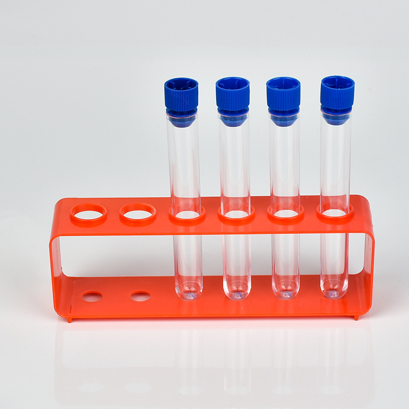Scientific experiment equipment 6-hole test tube rack plastic test tube rack children's primary school science laboratory material package