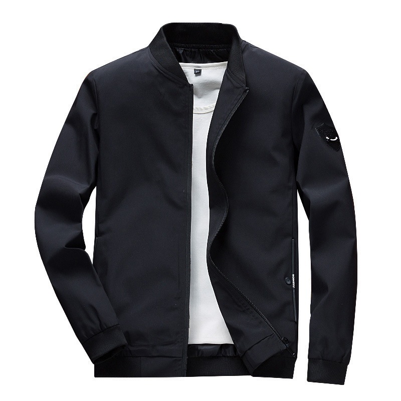 Men's stand collar coat new spring and autumn Korean style slim-fit trendy handsome jacket men's casual autumn clothes