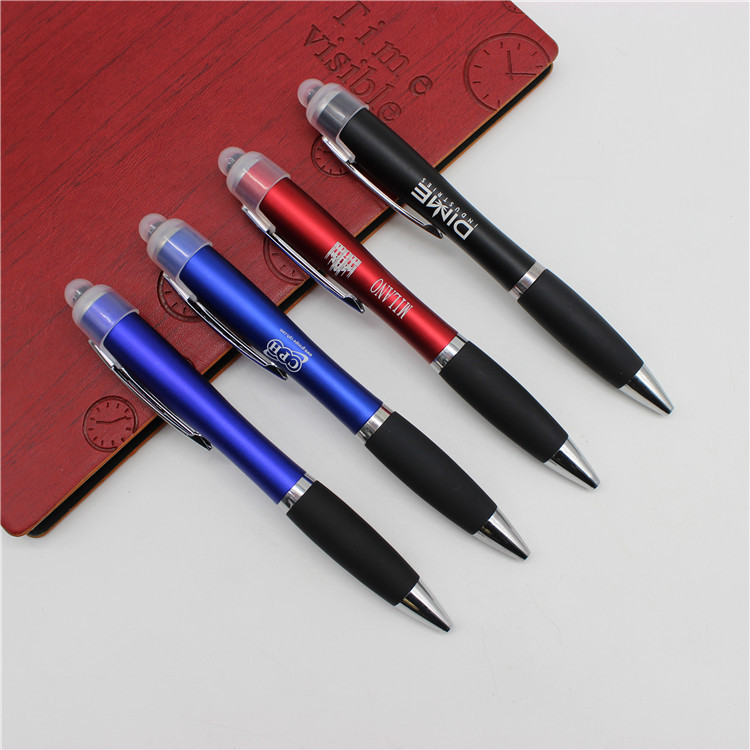Hulu touch screen light box ballpoint pen LED light box advertising gift ballpoint pen can be laser engraved Logo logo