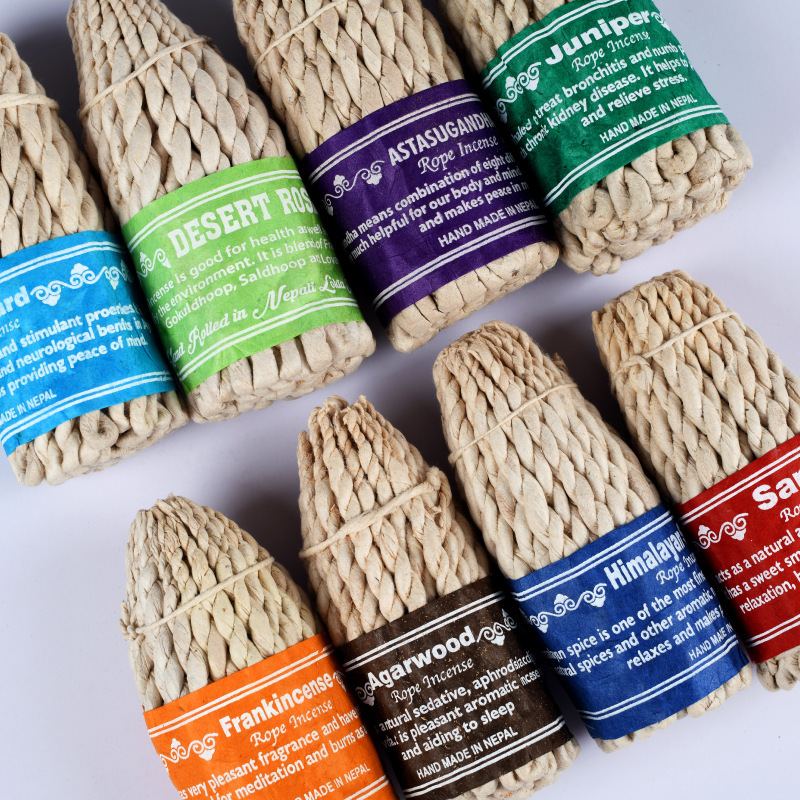 50 pieces of traditional rope incense are available