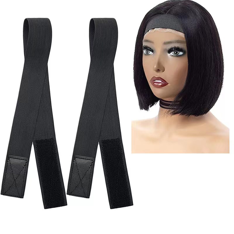 Amazon Elastic Band Velcro Wig Fixing Band Quality Assurance High Quality Black Wig Hair Band