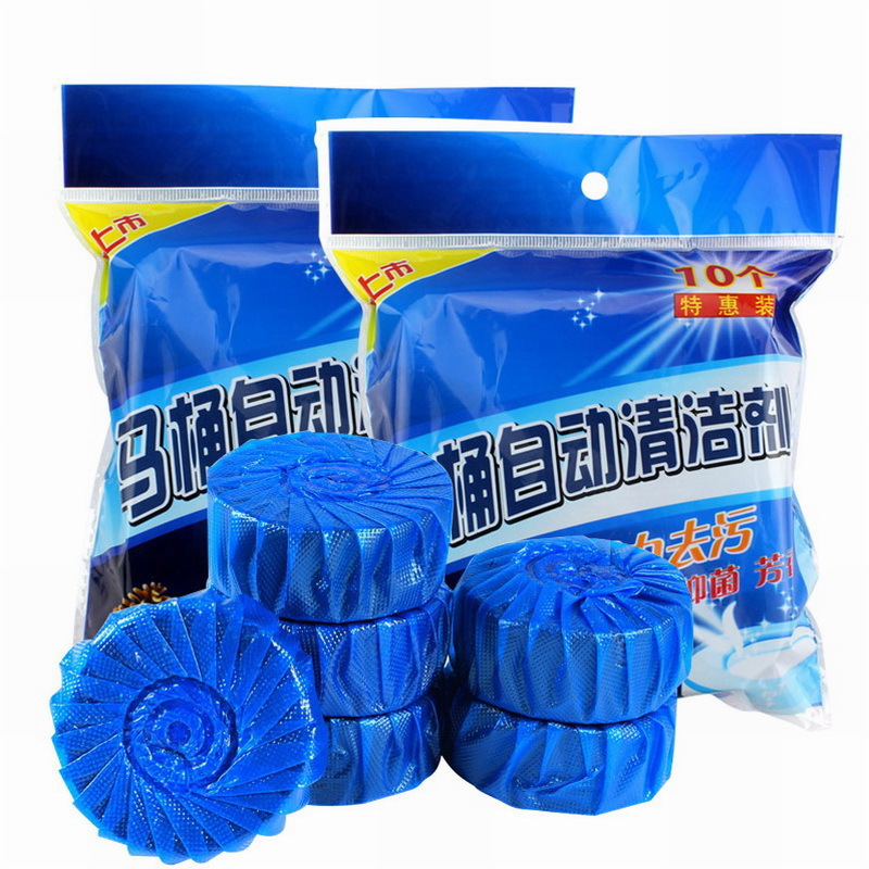10 Pack Blue Bubble Household Toilet Detergent Toilet Cleaner Toilet Deodorant Toilet Cleaner Toilet Cleaner