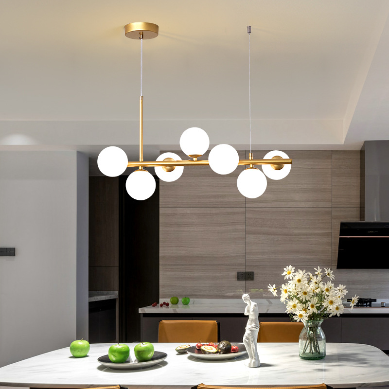 Creative coffee shop bar LED lights magic beans stars restaurant chandelier fashion creative home warm living room lights