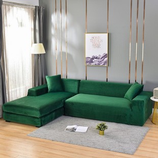 Silver Fox velvet plush sofa cover all-inclusive high elastic sofa cushion cover home fabric super soft sand AliExpress hot sale