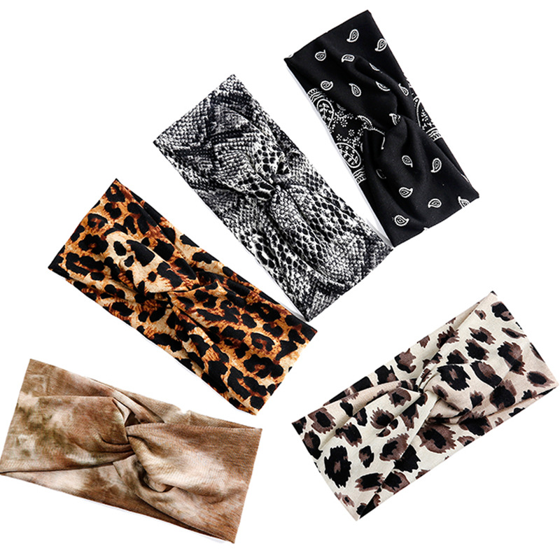 Amazon candy color cross hair band women sports headband yoga sweat-absorbent elastic turban headband fashion headwear