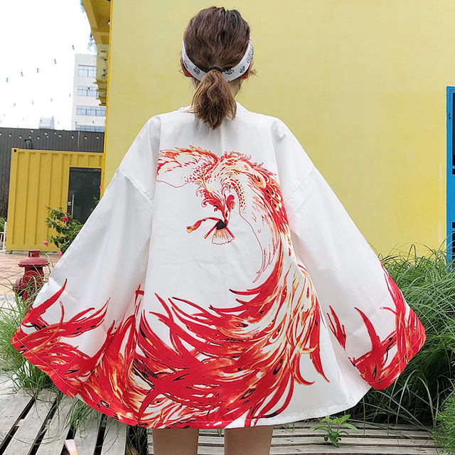 Summer Chinese Style Sunscreen Clothing Student Tang Suit Literary Style Improved Kimono Couple Clothing Cardigan Thin Coat Top Trendy