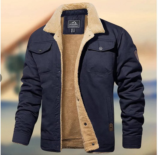 Cross-border spot autumn and winter new manufacturers men's jacket velvet cotton frock casual jacket men's jacket