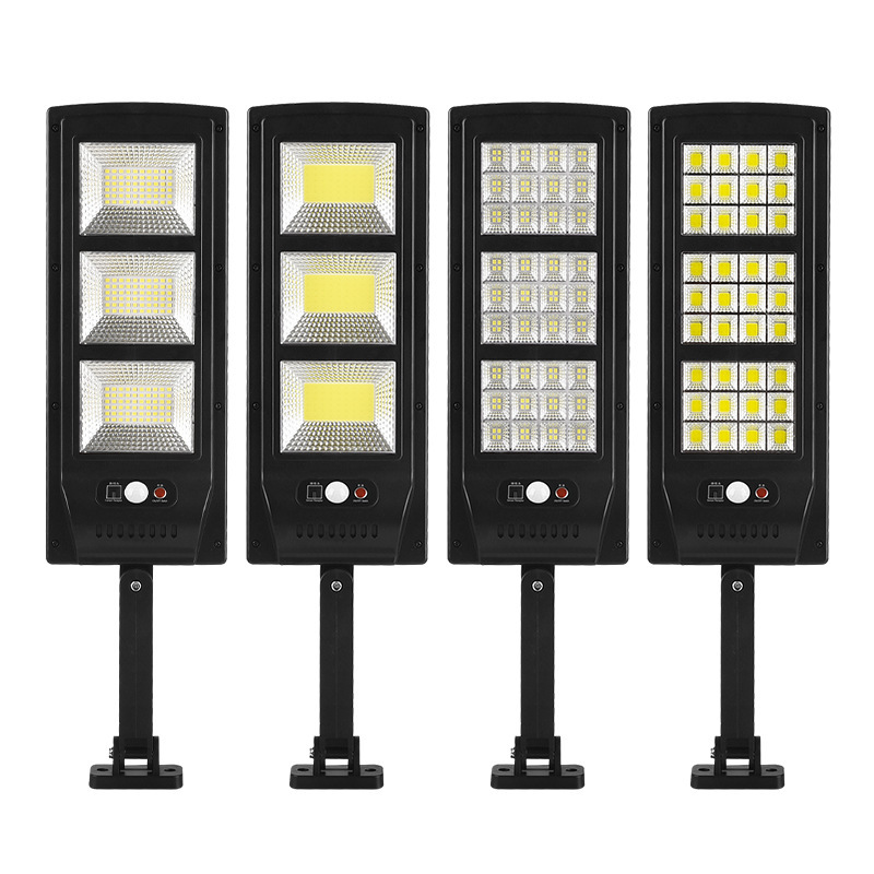 Cross-border LED outdoor solar street lamp human body induction garden lamp home garden wall lighting remote control street lamp