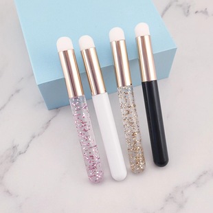 New Round Head Lipstick Lip Brush Portable Lip Gloss Cosmetic Appliances Multifunctional Beauty Brush