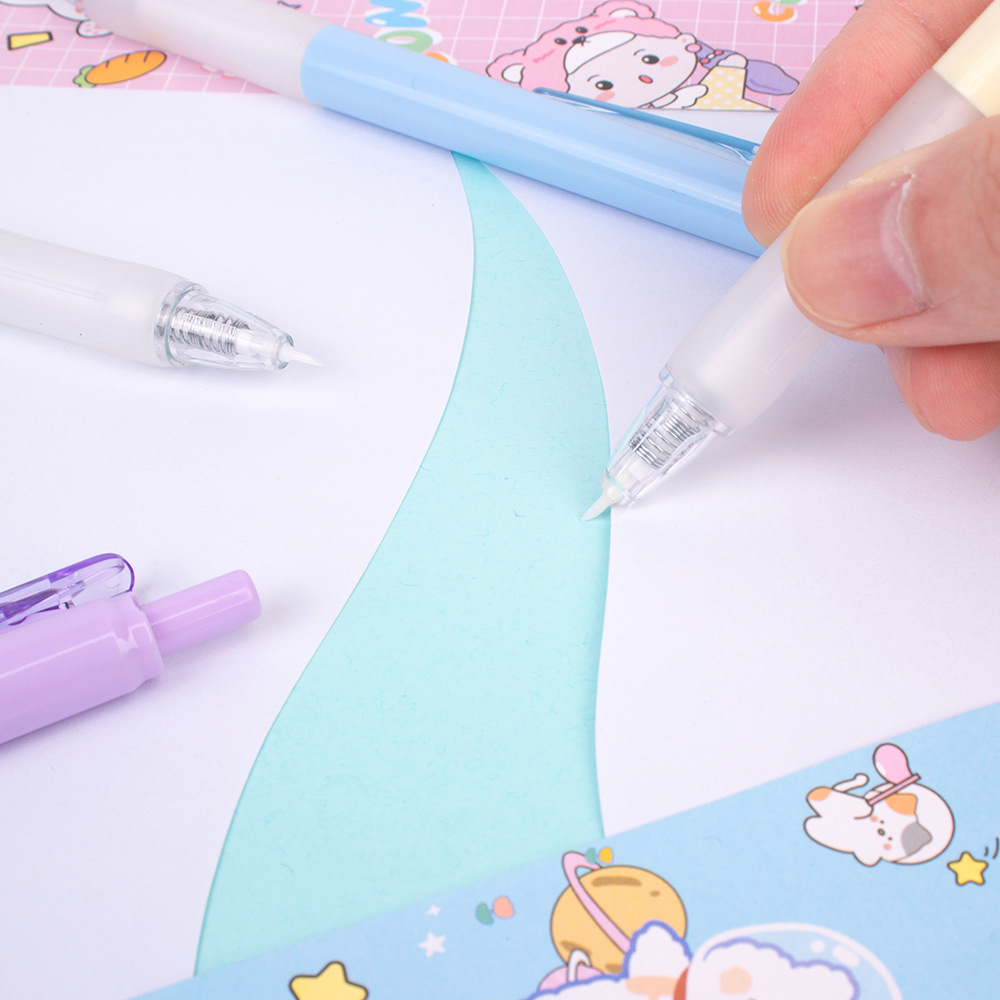 Ceramic safety non-cutting pen knife push-type small fresh knife pen manual hand account artifact pen-type paper cutter