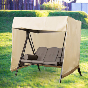 Cross-border Wholesale Outdoor Garden Swing Cover Courtyard Rocking Chair Furniture Dust Cover 420D Rain and Snow Swing Sunshade Cover