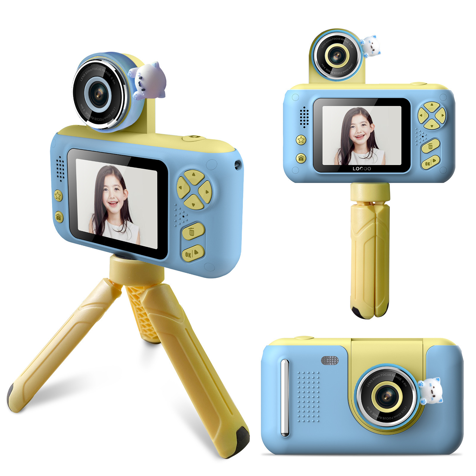 2022 new children's camera students Digital Camera Camera HD reversible lens small micro SLR