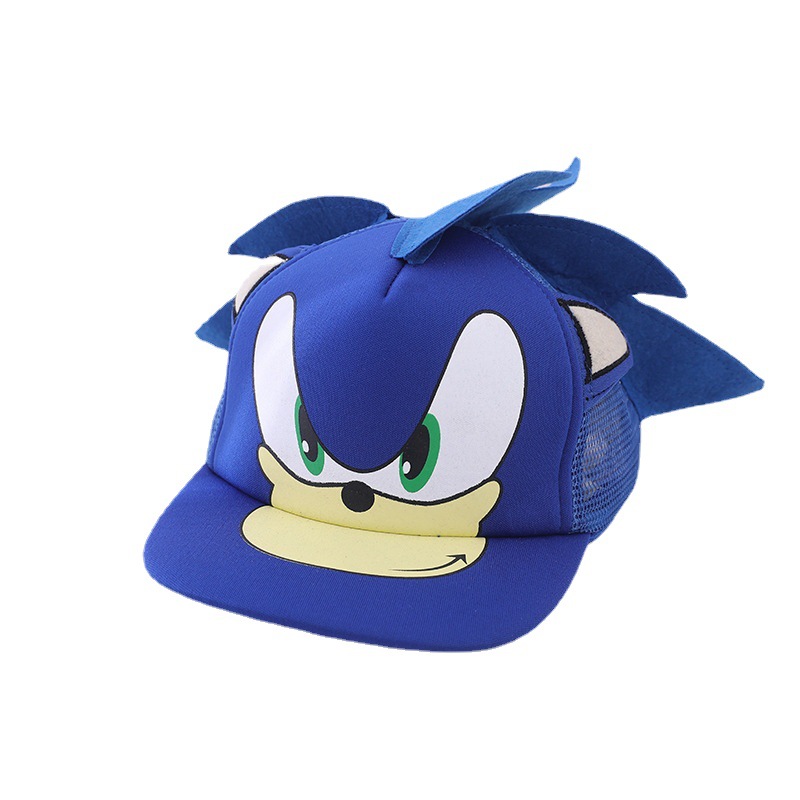 Детская шляпа оптом бейсболка Sonic весна и осень новые мальчики и девочки мультфильм плоская кепка супер мышь хип-хоп кепка