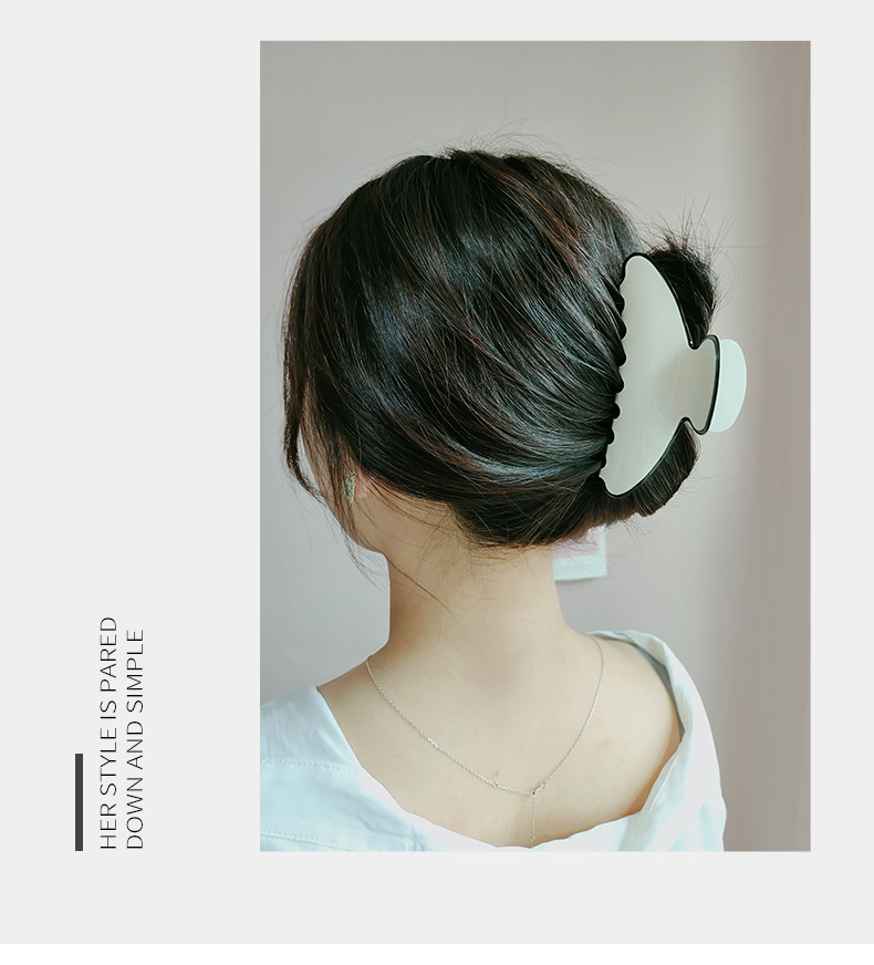 MINISO famous excellent products with Korean acrylic clip fresh girl geometric shape hairpin fashion clip_voghion.com