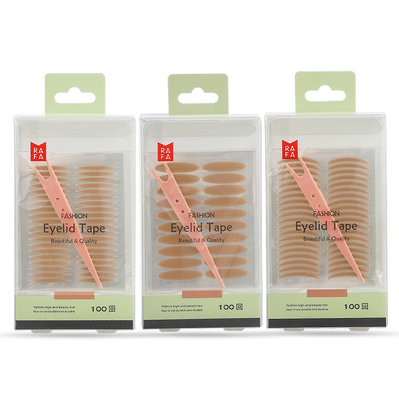 Rafa mesh lace double eyelid stickers matte natural invisible beauty eye stickers olive 100 back to three LS-18926