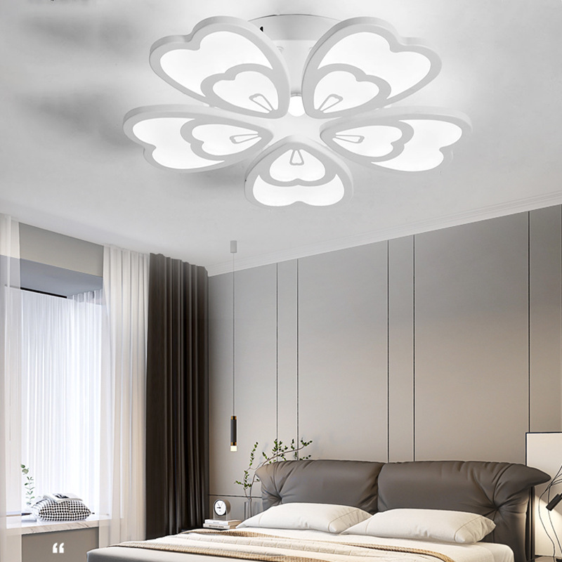 亞克力客廳吸頂燈 led花瓣形臥室燈現代簡約家用餐廳燈具燈飾照明