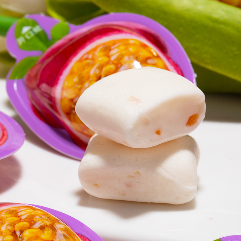 3D passion fruit new soft candy Internet celebrity fruit candy office small food Candy bulk wholesale factory snack