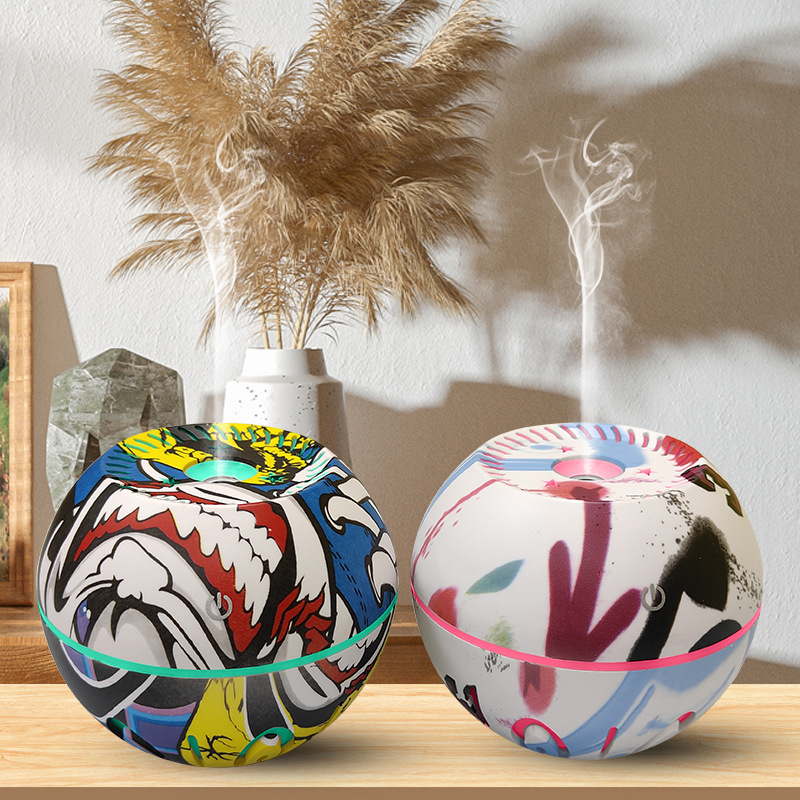 New creative color gradient night light humidifier aromatherapy machine for home car Office