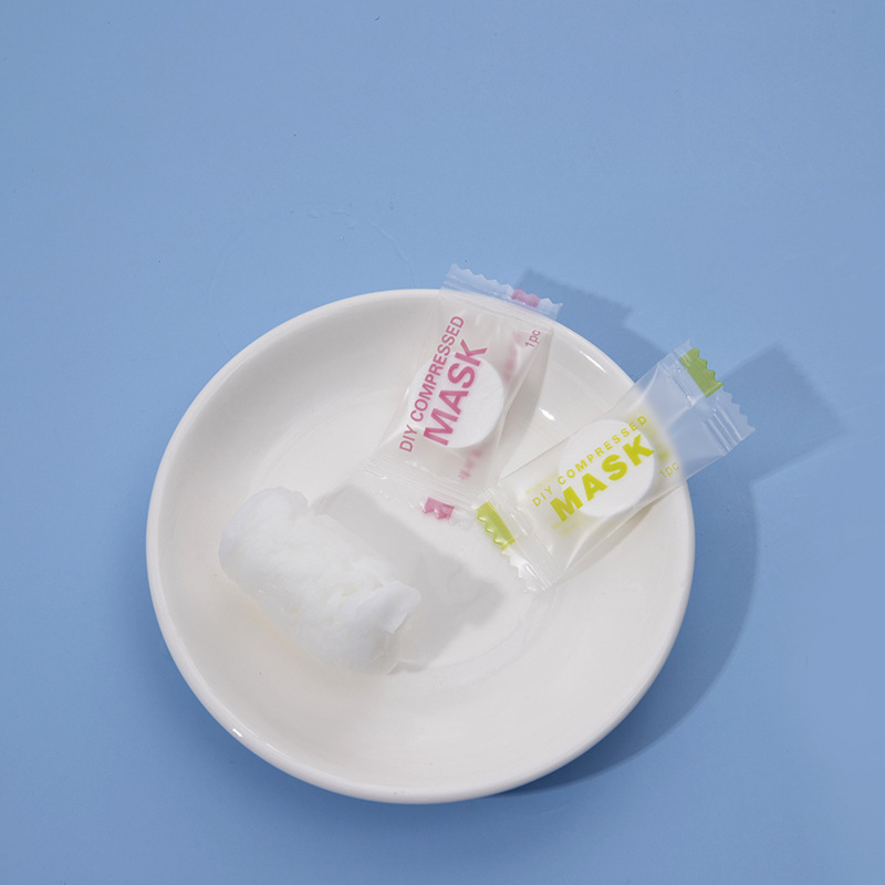 Individually packaged one-time compression mask grain non-woven paper mask mask mask Facial Hydrating spa beauty mask paper