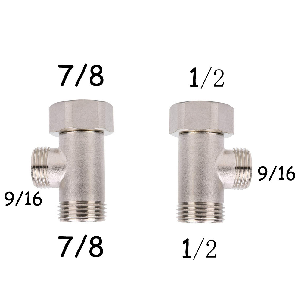 Foreign trade cross-border 1/2 7/8 15/16 "toilet cleaner copper tee joint US T-joint wholesale