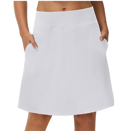 2023 Summer New Cross-border AliExpress Sports Tennis Skirt Fake Two-piece Yoga Fitness Anti-light Midi Dress