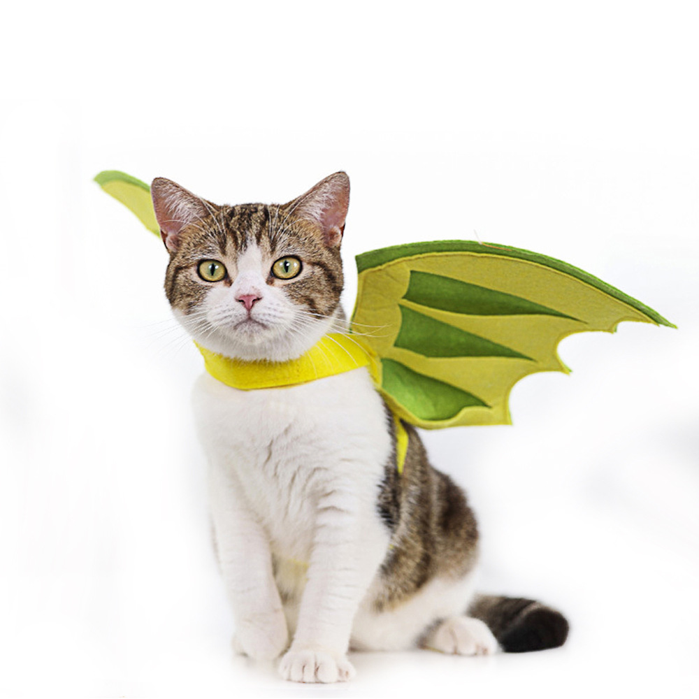 New Halloween Pet Wings Dog Pterosaur Cat Wings Party Props Funny Dinosaur Wings Costumes