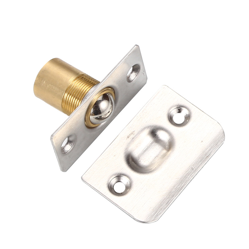 Stainless steel door touch beads box spring adjustable copper touch beads KTV invisible door touch screen window positioning lock door top beads