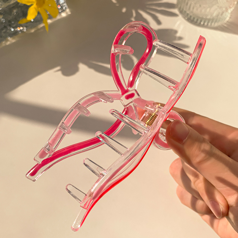 Jelly Shark Clip Damen 2024 Neue High-End Sense Grab Clip Back Head Tie Haargreifer Kopfbedeckung Clip Große Haarnadel_voghion.com