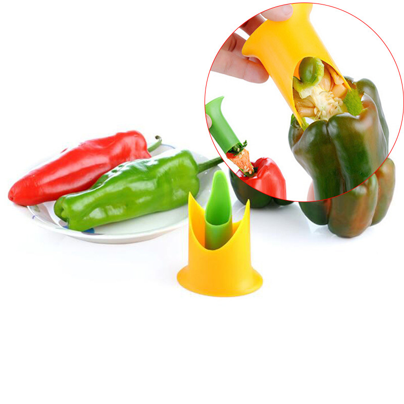 Kitchen two-piece chili corer green and red pepper coring se..