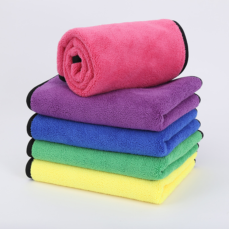 Amazon pet towel strong absorbent car towel dog bath quick-drying towel fine fiber cat and dog bath towel
