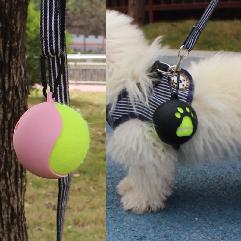 2023新品ペットテニススタンドテニスセットおもちゃボールスタンド携帯ハンズフリー犬用品トレーニングボールカバー|undefined