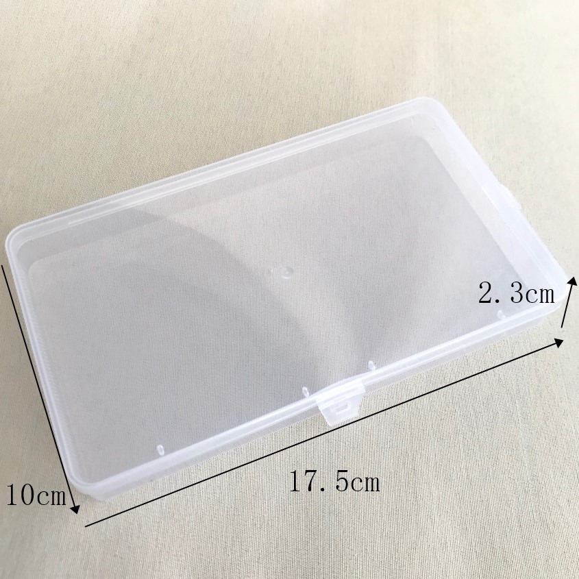 KH12 mask box wholesale transparent plastic PP with lid rectangular parts accessories lock box storage finishing box desktop