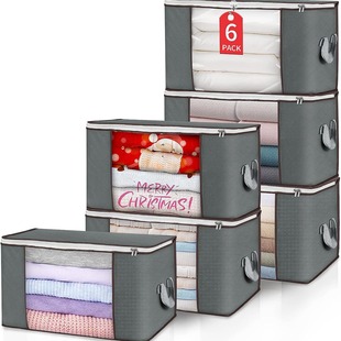 Cross -border Amazon non -woven quilt storage bag wardrobe quilt clothing dust -proof moisture -proof clothes organized storage bag