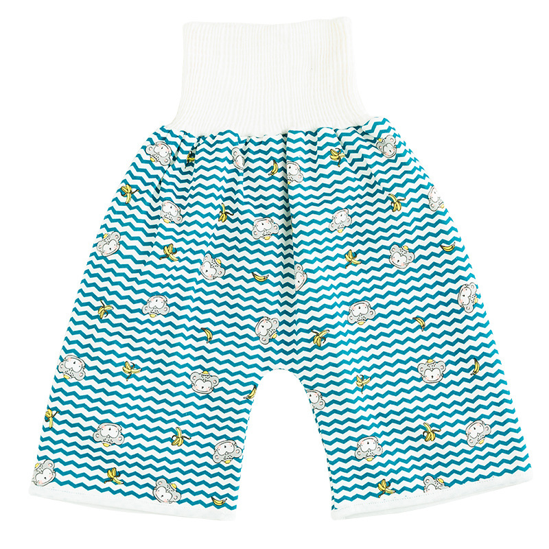 Baby Diaper Pants Waterproof Leak-proof Washable Baby Belly Protector Children's Diaper Pants Study Pants Anti-wetting Cotton