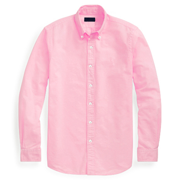 Men's Long Sleeve White Shirt Spring and Autumn Business Casual Oxford Spinning Solid Color Men's Cotton Long Sleeve Shirt Top