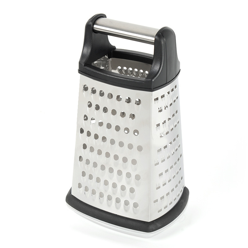 Spot kitchen gadget four-sided grater potato grater with base Box storage fruit vegetable grater