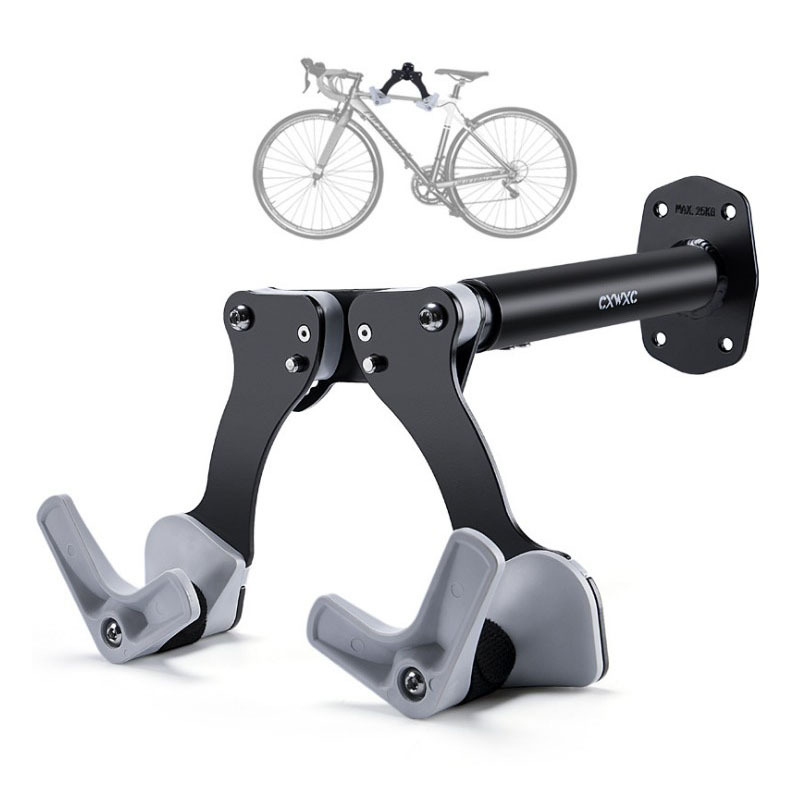 Bicycle wall mount road mountain bike wall hook children's balance car adjustable trailer rack CX10