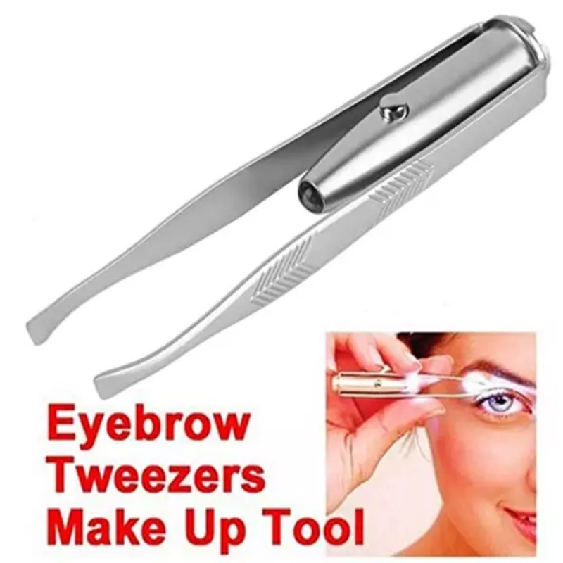 Eyebrow clip with LED lamp eyebrow clip eyelash clip beauty clip eyebrow trimming plucking clip