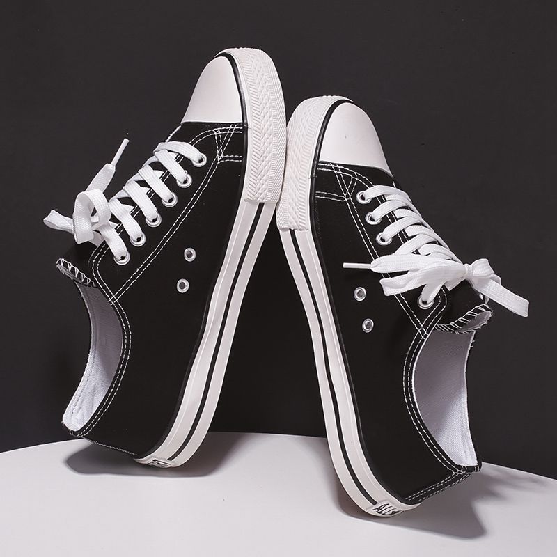 Canvas Shoes Men's Spring and Autumn New Couple's Trendy Harajuku Vintage Men's Casual Shoes Low-top All-match Student Sneakers
