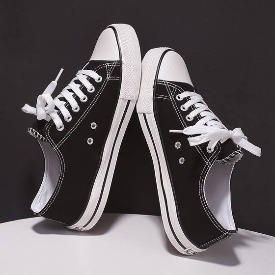 Canvas Shoes Men's Spring and Autumn New Couple's Trendy Harajuku Vintage Men's Casual Shoes Low-top All-match Student Sneakers
