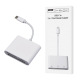 Type-c to CF SD TF Card Reader-White (Boxed)