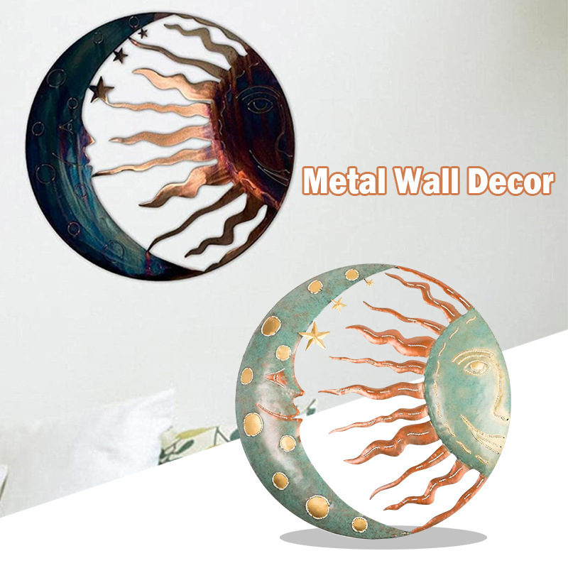 Sun Star Moon wall decoration creative bedroom wall hanging living room indoor dining room wall pendant
